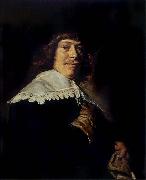 Frans Hals Portrait of a young man holding a glove France oil painting artist
